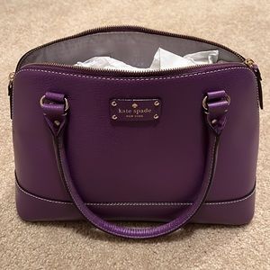 Kate Spade Purple Satchel Like New Rachelle Wellesley